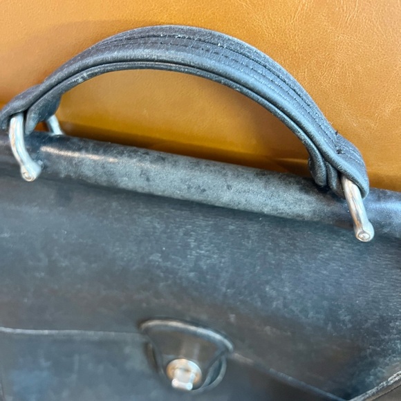 Vintage Black & Silver Nickel COACH Willis Bag 9927 - Picture 15 of 16